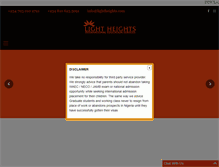 Tablet Screenshot of lightheights.com